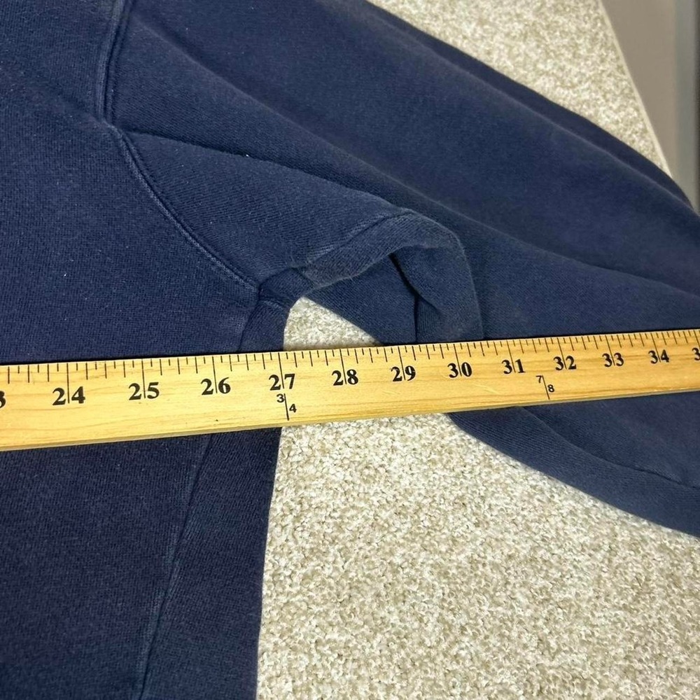 Y2K Tommy Hilfiger athletics navy blue embroidered crewneck sweatshirt Size XL - Picture 4 of 4